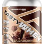 Suplemento Tasty Whey 3w Gourmet Whey Protein Adaptogen Science Pote 900g Sabor Brigadeiro