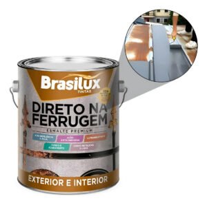 Tinta Direto Na Ferrugem 3,6l Brasilux – Cores Cor Marrom Conhaque