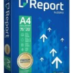 Papel Sulfit Premium A4 Report 75g Folhas Branco 500 Folhas Branco