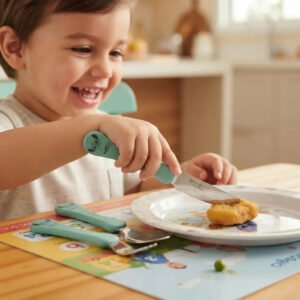 Conjunto de Talheres Infantil Disney Simonaggio Garfo Faca Colher Stitch