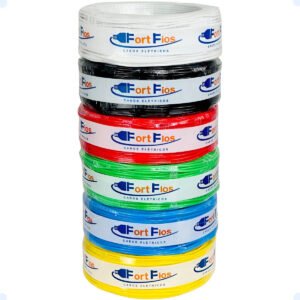 Fio Elétrico 2,5mm Cabo Flexível 2 5mm Rolo 50m Metros 750v Cobertura Amarelo