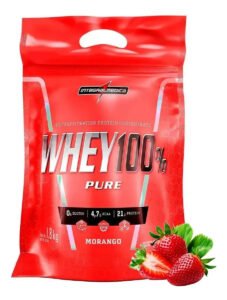 Whey Protein Concentrado Integralmédica 100% Morango de 907g