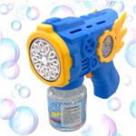 Brinquedo Bubble Gun Maquina Arminha Pistola Bolha De Sabão Infantil Cor Azul