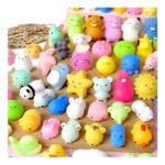 40 Squish Mochi Bichinho Macio De Apertar Squishies Tiktok Taba Squishy Fofo 5 Sentidos Brinquedo Sensorial Anti-stress