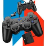 Controle Para Ps2 E Ps1 Video game Dualshock Joystick Manete Com Fio E Analógico – Crowley