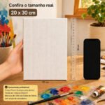 Kit 2 Telas Para Pintura 20×30 A4 Tela Canvas Algodão Grampo Atrás Chassi Madeira Tela De Pintura Guache Óleo Acrílica Artesanato Quadro Decorativo Telas E Painéis Pronta Para Pintar Arte Gliart