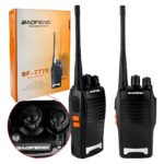 Kit Com 2 Rádios Comunicadores Ht Walk Talk Bf 777 16 Canais