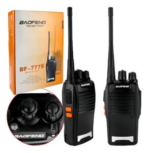 Kit Com 2 Rádios Comunicadores Ht Walk Talk Bf 777 16 Canais