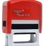 Carimbo Automatico Personalizado Nykon 302 (em 1 Dia ) Tinta Preto Exterior Vermelho
