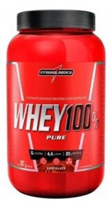 Whey 100% Pure Pote (900g) Integralmédica Sabor Chocolate