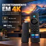 Amazon Fire TV Stick 4K 8GB preto com 1.5GB de memória RAM