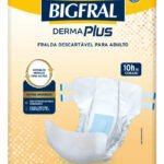 Fralda Geriátrica Derma Plus tamanho G 7 Unidades Bigfral Adulto