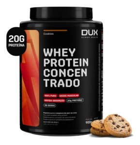 Whey Protein Concentrado de Cookies 900g com 20g de proteinas