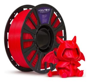 Filamento PLA Vermelho Papai Noel 1Kg 1,75mm Voolt3D High Speed Para Impressão 3D Vermelho Natal Impressoras 3D Peças 3D Fabricação Nacional