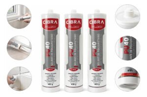 Kit 3 Selantes Pu 40 Poliuretano Cibra Flex Cinza