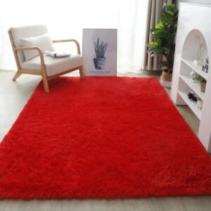 Tapete 2,00×1,50 Peludo Felpudo Sala E Quarto Cores Cor Vermelho