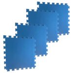 Tatame 1,00×1,00x10mm Com Encaixe Azul Royal