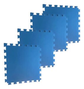 Tatame 1,00×1,00x10mm Com Encaixe Azul Royal