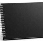Álbum De Fotos Scrapbook 15×21 Com 25 Páginas Pretas Preto Liso