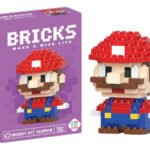 Brinquedo Bloco De Montar Personagens Desenho Animado Quantidade De Peças 162 Versão Do Personagem Mario