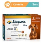 Simparic 20mg Antipulgas Cães 5 a 10kg 3 Comprimidos Zoetis