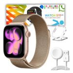 Smartwatch Microwear S11 Pro Amoled Responde Whatsapp 47mm Gps Nfc Ciclo Feminino RoseGold