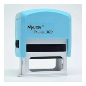 Carimbo Automático Personalizado – Visto Pela Mamãe Cor da tinta Preto Cor do exterior Azul-bebê