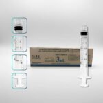 Seringa 3ml Descartável Luer Lock Bico Rosca Capacidade Em Volume 3 Ml Pacote Kit 100 Unidades