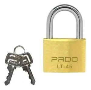Cadeado De Latão Pado Lt – 45mm 2 Chaves Não Enferruja