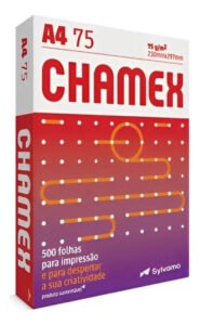 Papel A4 Chamex Resma 500 Folhas 75g 210mmx297mm Branco
