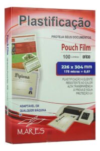 Plástico P/ Plastificação Mares Ofício 226×340 0,07 100un
