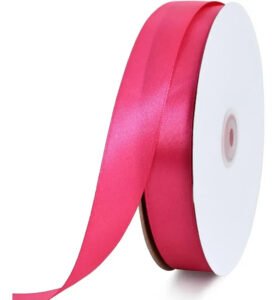 Fita De Cetim 22mm No05 Rolo 50 Metros As Cores Cor Rosa Escuro