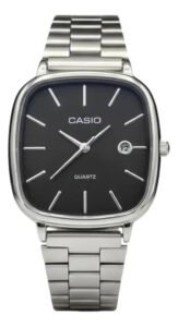 Relógio Casio Vintage A138 Retrô Aço Inox Edição Limitada Prateado Preto