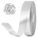 Fita De Cetim 22mm No05 Rolo 50 Metros As Cores Cor Prateado