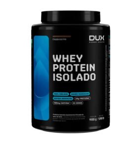Whey Protein Isolado Dux Nutrition – Pote 900g Sabor Cappuccino