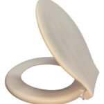 Assento Sanitário Oval Universal Marfim PEAD Reciclado 43cm