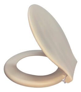 Assento Sanitário Oval Universal Marfim PEAD Reciclado 43cm