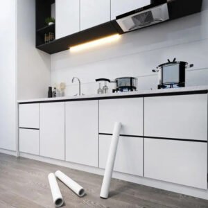 Adesivo Decorativo Branco Fosco Envelopamento Móveis 3mx70cm