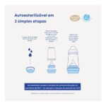Mamadeira 260 Ml Bico 2m+ Azul Easy Start Mam