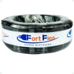 Fio Elétrico 2,5mm Cabo Flexível 2 5mm Rolo 50m Metros 750v Cobertura Preto