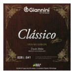 Jogo De Cordas Violão Náilon Giannini Clássico Tensão Média
