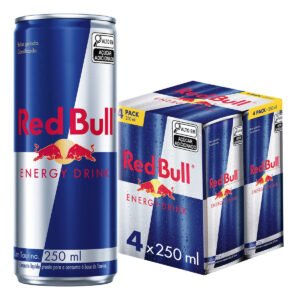 Red Bull Energético, Energy Drink, 250ml, 4 latas
