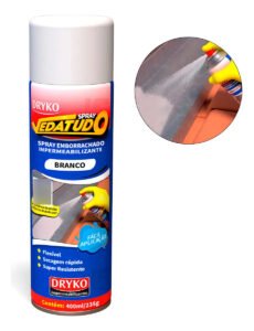 Spray Vedatudo Vazamentos De Agua Reparo Telha Laje Calha Branco 400ml
