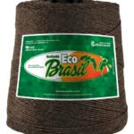 Barbante 6 Fios Eco Brasil Tricô Crochê Café 1 Kg