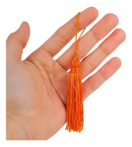 Pingente De Seda Tassel – Franja- 20 Unidades- Laranja -nybc Cor LARANJA – 523