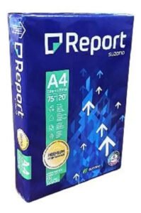Papel A4 Resma 75g Report Premium 500 Folhas caixa X 5 Unid Branco