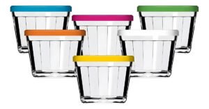 Kit 6 Potes Americanos Tigelas Pequenas De Vidro 150ml Marin