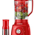 Liquidificador Premium Turbo Power Mondial 3 Velocidades Vermelho