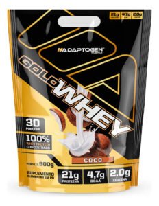 Whey Protein Gold Whey Sabor Coco Refil 900g Adaptogen
