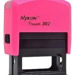 Carimbo 302 Automático – Personalizamos Como Quiser Tinta Preto Exterior Rosa-chiclete